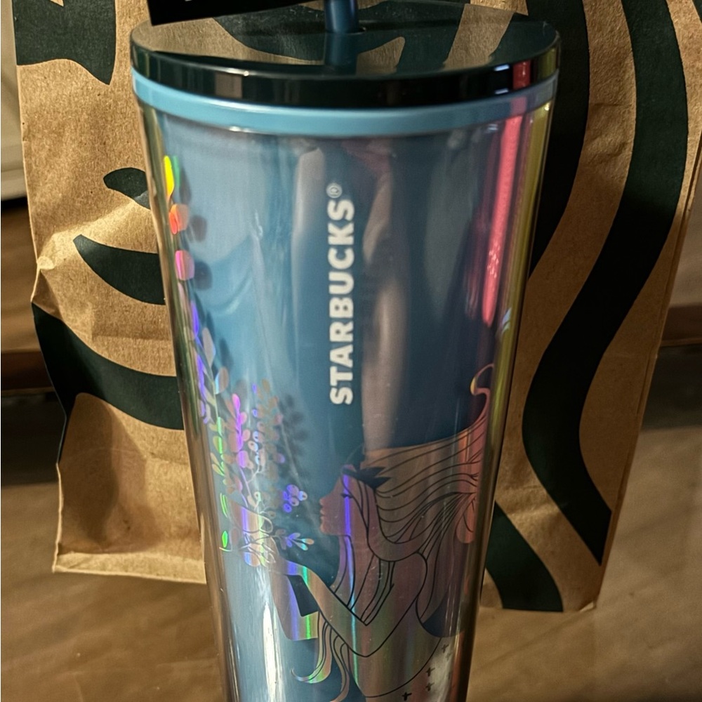 Starbucks Iridescent Blue Tumbler - Colour Changing